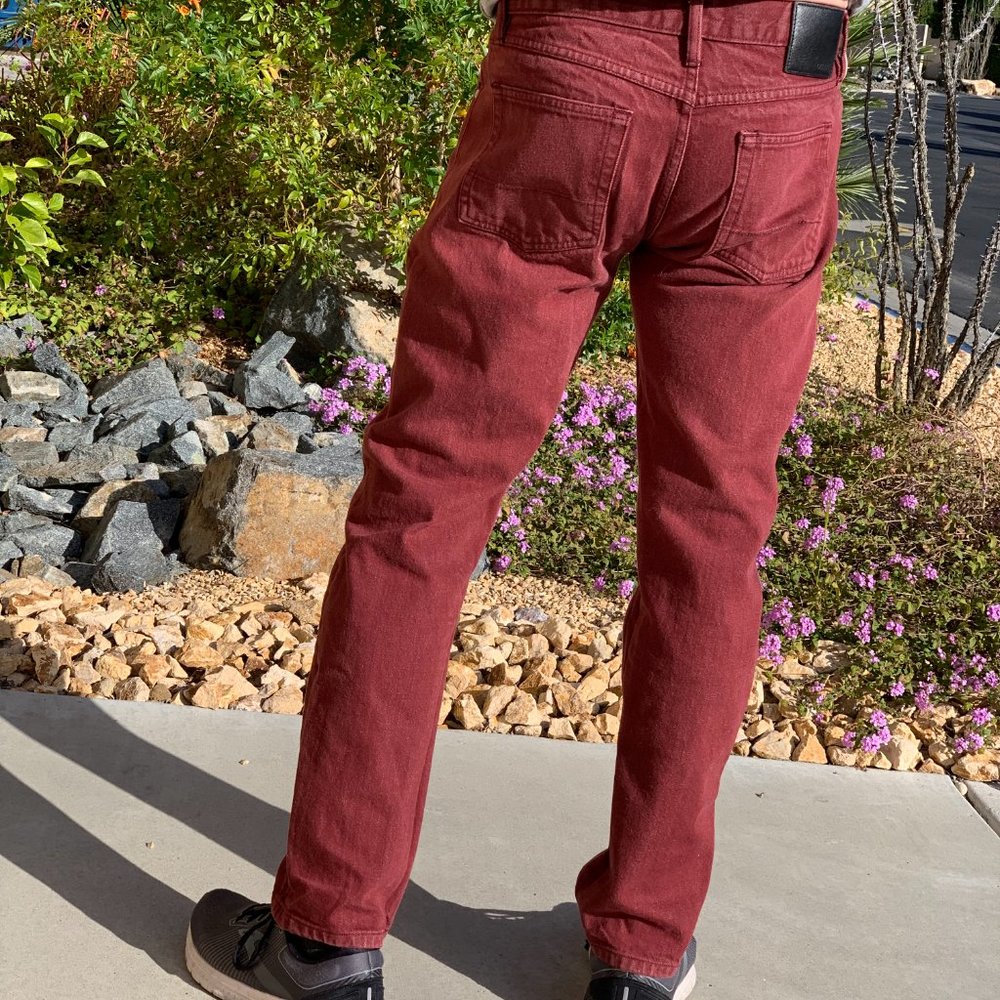 Gustin Oxblood Jeans size 33 X 29.5 Slim Fit